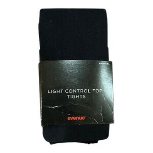 NEW Avenue Black Control Top Tights Sz C/D